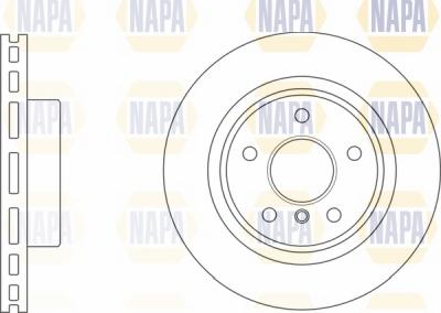 NAPA NBD5601 - Гальмівний диск avtolavka.club