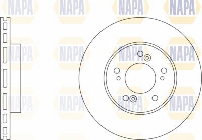 NAPA NBD5607 - Гальмівний диск avtolavka.club