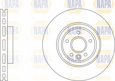 NAPA NBD5672 - Гальмівний диск avtolavka.club