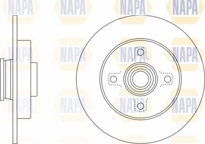 NAPA NBD5047 - Гальмівний диск avtolavka.club