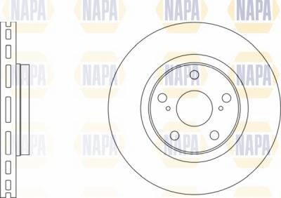 NAPA NBD5006 - Гальмівний диск avtolavka.club