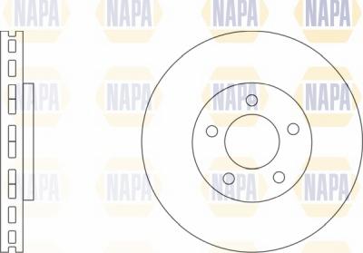 NAPA NBD5002 - Гальмівний диск avtolavka.club