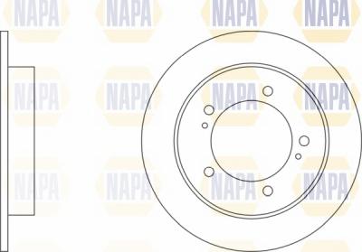 NAPA NBD5018 - Гальмівний диск avtolavka.club
