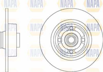 NAPA NBD5033 - Гальмівний диск avtolavka.club