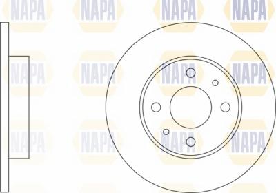 NAPA NBD5148 - Гальмівний диск avtolavka.club