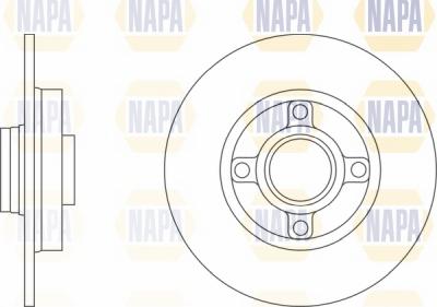 NAPA NBD5114 - Гальмівний диск avtolavka.club