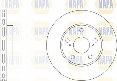 NAPA NBD5183 - Гальмівний диск avtolavka.club