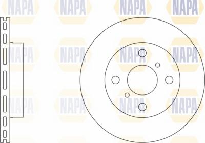 NAPA NBD5133 - Гальмівний диск avtolavka.club