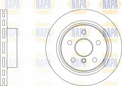 NAPA NBD5129 - Гальмівний диск avtolavka.club