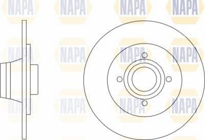 NAPA NBD5808 - Гальмівний диск avtolavka.club