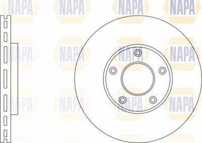 NAPA NBD5829 - Гальмівний диск avtolavka.club