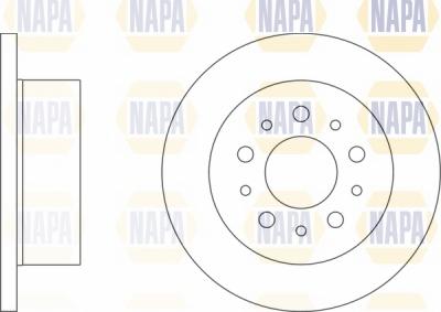 NAPA NBD5395 - Гальмівний диск avtolavka.club