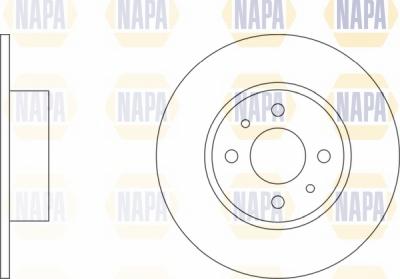 NAPA NBD5349 - Гальмівний диск avtolavka.club