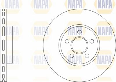 NAPA NBD5345 - Гальмівний диск avtolavka.club