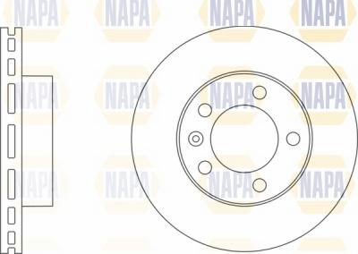 NAPA NBD5369 - Гальмівний диск avtolavka.club