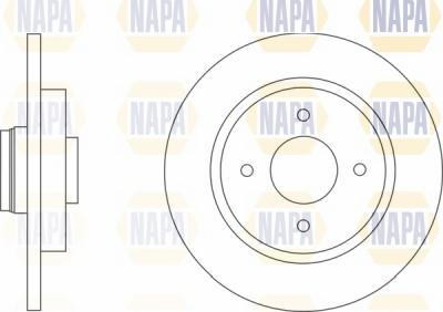 NAPA NBD5374 - Гальмівний диск avtolavka.club