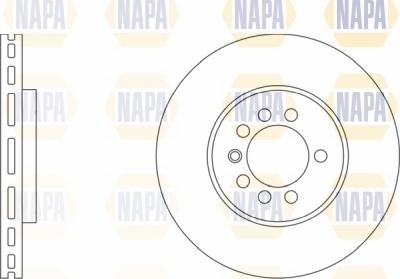 NAPA NBD5248 - Гальмівний диск avtolavka.club