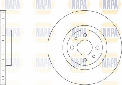 NAPA NBD5265 - Гальмівний диск avtolavka.club