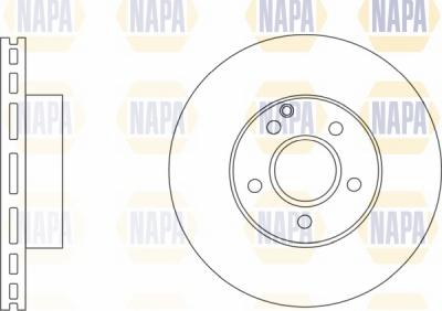 NAPA NBD5202 - Гальмівний диск avtolavka.club