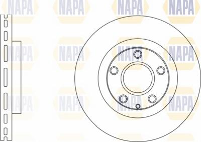 NAPA NBD5210 - Гальмівний диск avtolavka.club