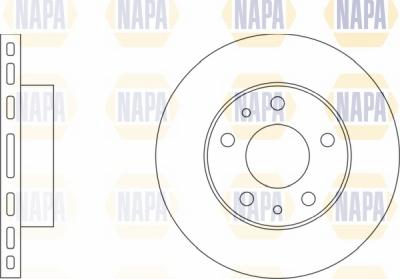 NAPA NBD5233 - Гальмівний диск avtolavka.club