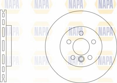 NAPA NBD5254 - Гальмівний диск avtolavka.club