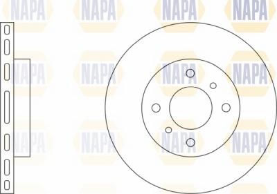 NAPA NBD5747 - Гальмівний диск avtolavka.club