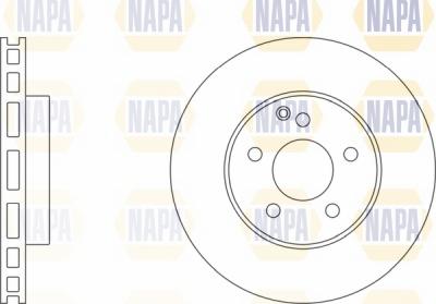 NAPA NBD5753 - Гальмівний диск avtolavka.club