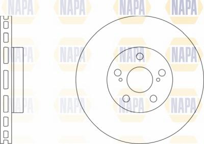 NAPA NBD5768 - Гальмівний диск avtolavka.club