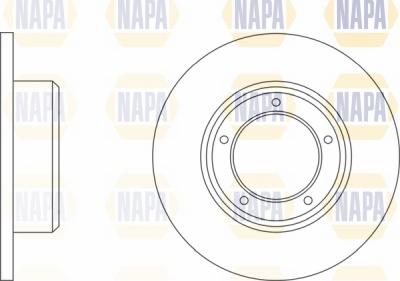 NAPA NBD5718 - Гальмівний диск avtolavka.club