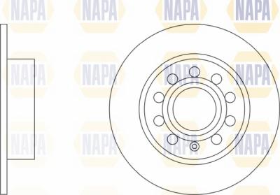 NAPA NBD5729 - Гальмівний диск avtolavka.club