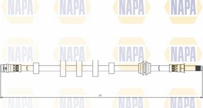 NAPA NBH1098 - Гальмівний шланг avtolavka.club