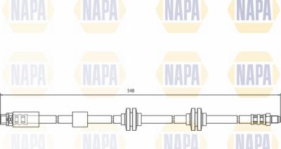 NAPA NBH1006 - Гальмівний шланг avtolavka.club