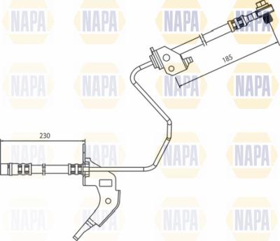 NAPA NBH1119 - Гальмівний шланг avtolavka.club