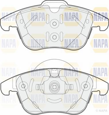 NAPA NBP1444 - Гальмівні колодки, дискові гальма avtolavka.club