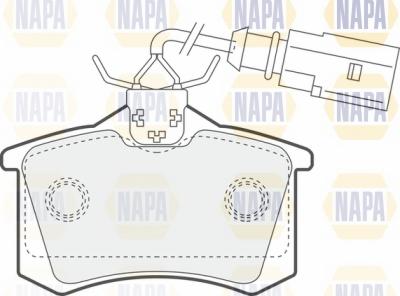 NAPA NBP1401 - Гальмівні колодки, дискові гальма avtolavka.club