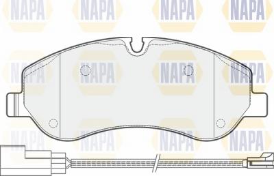 NAPA NBP1433 - Гальмівні колодки, дискові гальма avtolavka.club