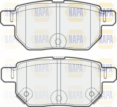 NAPA NBP1592 - Гальмівні колодки, дискові гальма avtolavka.club