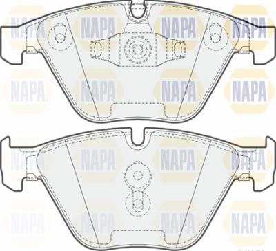 NAPA NBP1564 - Гальмівні колодки, дискові гальма avtolavka.club