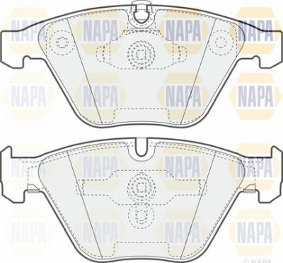 NAPA NBP1565 - Гальмівні колодки, дискові гальма avtolavka.club