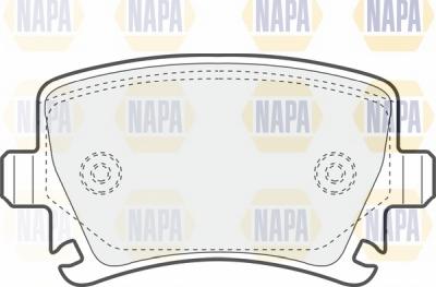 NAPA NBP1511 - Гальмівні колодки, дискові гальма avtolavka.club