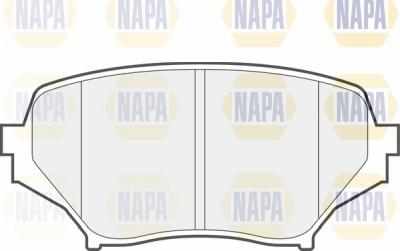 NAPA NBP1580 - Гальмівні колодки, дискові гальма avtolavka.club