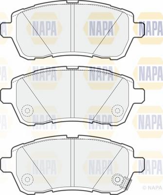 NAPA NBP1588 - Гальмівні колодки, дискові гальма avtolavka.club