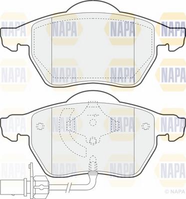 NAPA NBP1576 - Гальмівні колодки, дискові гальма avtolavka.club