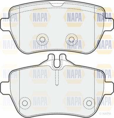 NAPA NBP1661 - Гальмівні колодки, дискові гальма avtolavka.club