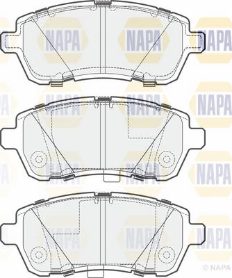 NAPA NBP1602 - Гальмівні колодки, дискові гальма avtolavka.club