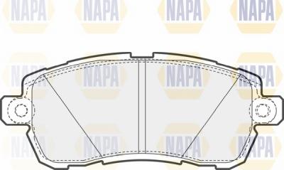 NAPA NBP1639 - Гальмівні колодки, дискові гальма avtolavka.club
