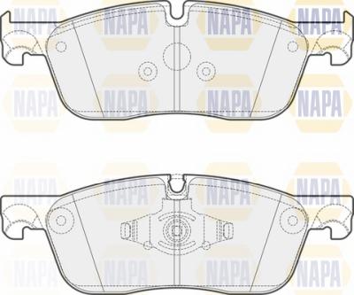 NAPA NBP1625 - Гальмівні колодки, дискові гальма avtolavka.club