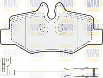 NAPA NBP1097 - Гальмівні колодки, дискові гальма avtolavka.club