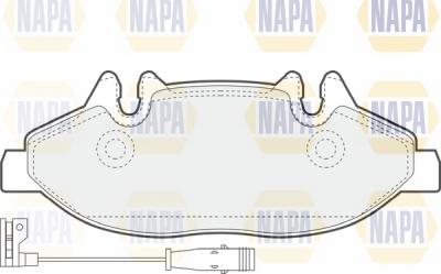 NAPA NBP1044 - Гальмівні колодки, дискові гальма avtolavka.club